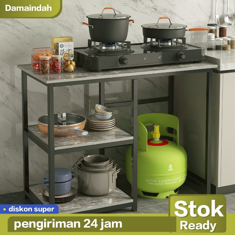 Meja Kompor 2 Tungku / Rak Kompor 2 Tungku / Meja Kompor / Rak Kompor / Minimalis / Modern / Murah