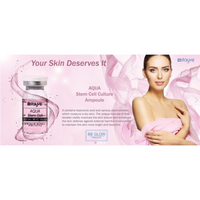 ORIGINAL KOREA Stayve Aqua Stem Cell Culture Ampoule Serum MTS / BB Glow Ecer Per Botol
