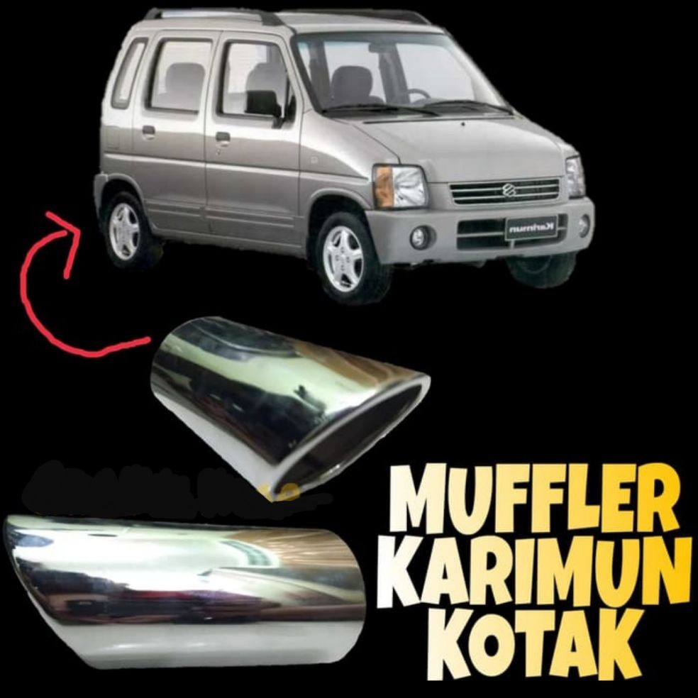 Muffler Variasi Ujung Pipa Knalpot - Sporty KARIMUN KOTAK  ACMD
