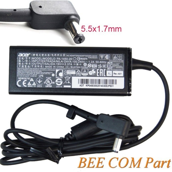 Adaptor Charger Acer Aspire 3 A314-32 A314-32-C3X0 45W Embos -BEE