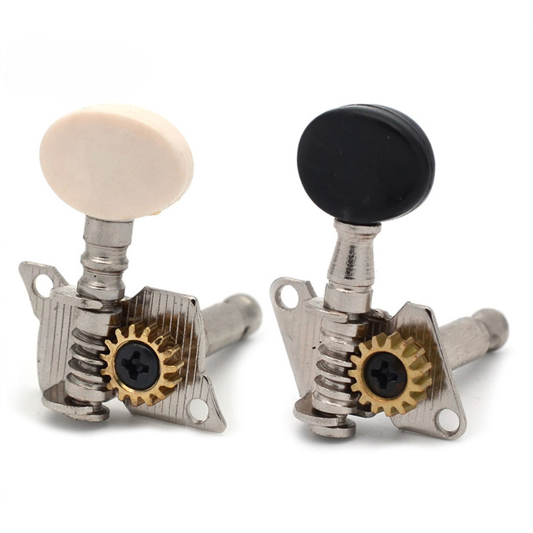 Ukulele 4 String Left and Right hand Guitar Tuning Peg keys Guitar Tuners Machine Head - Small White