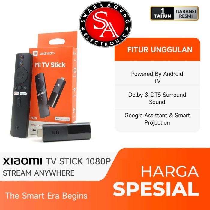 Xiaomi MI Stick Android TV Smart Android Box (Garansi Resmi 1 Tahun)