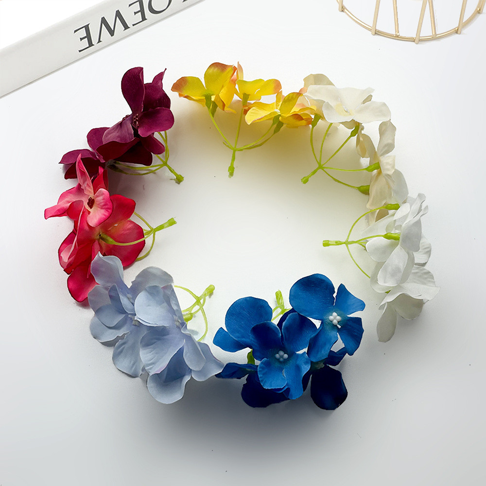Artificial Hortensia Hydrangea Flower Tanpa Tangkai Hiasan Buket Kerajinan Arts Craft