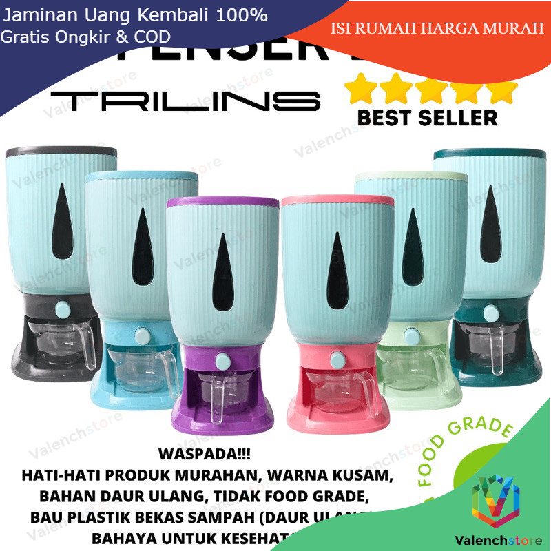 Dispenser Beras Trilins / Dispenser Beras 10Kg / Dispenser Beras