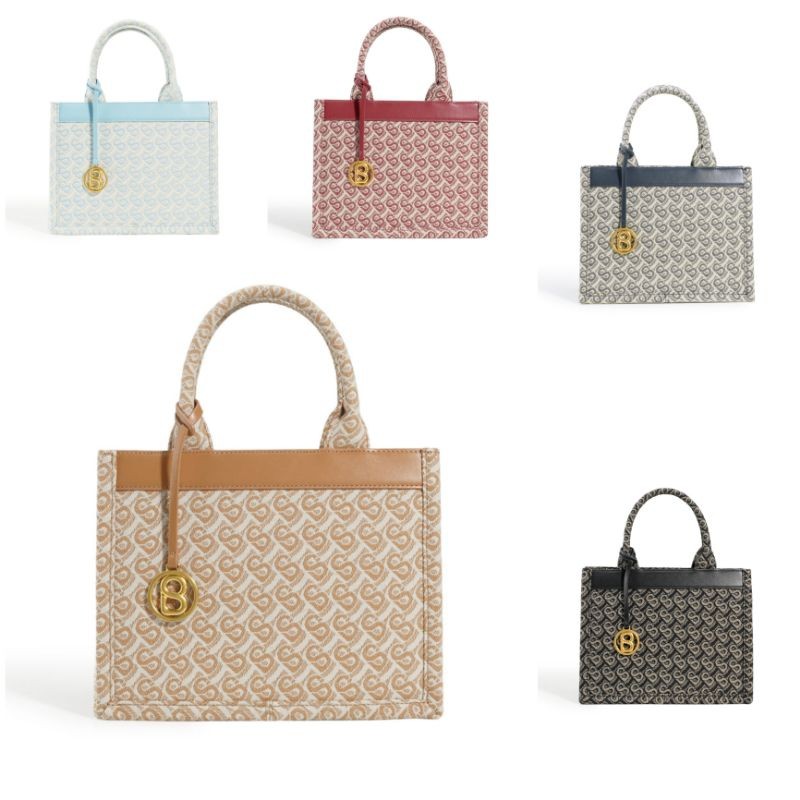 Buttonscarves Bimu Jacquard Tote Bag Small New