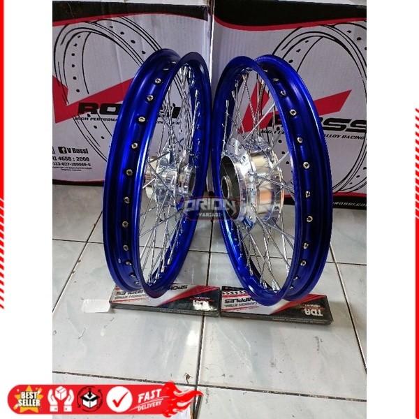velg pelek motor Honda Revo absolute Revo fi balde 110 sepasang merek Rossi original ring 17 x140 wa