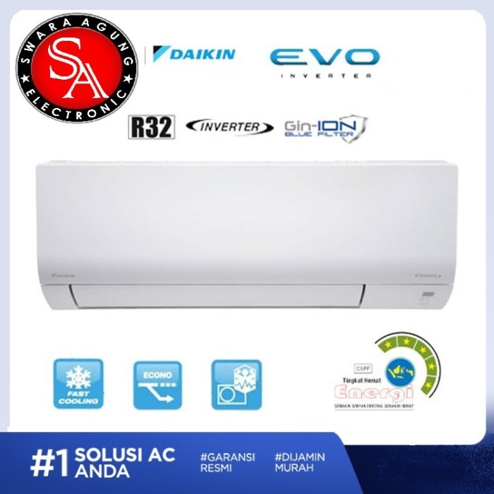 Ac Split 1,5 PK EVO Inverter Daikin Type : FTKF-355AV (Khusus Medan)