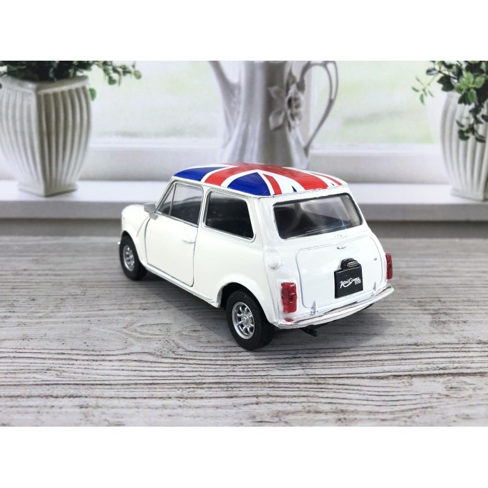 READY NEX WELLY MINI COOPER 1300 MORRIS ENGLAND FLAG 1:32 MINIATUR DIECAST - Merah