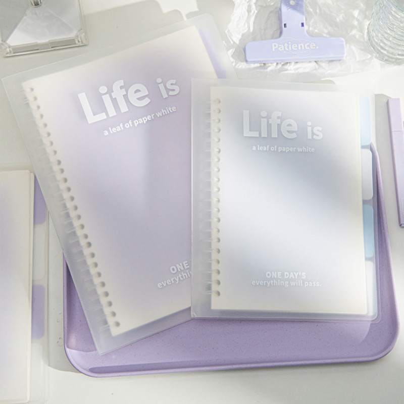 

A5/B5 Binder Notebook Loose Leaf 60 Sheets Line With Gifts Kawaii Korean Stationery School Supplies Note Pads Students Writing