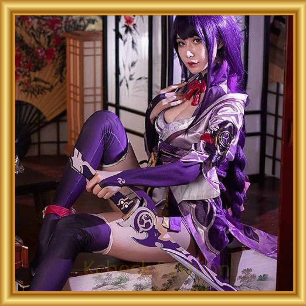 Kostum Cosplay Raiden Shogun Genshin Impact Size S - YY-12