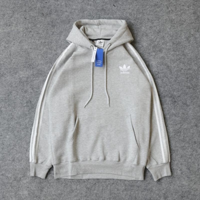 VITASSTOREE Hoodie Jaket Sweater Adidas Stripe Basic Abu Fulltag Label