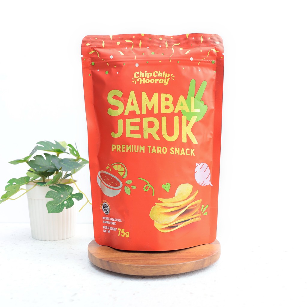 

SAMBAL JERUK Taro Snack Crackers Keripik Taro - Chip Chip Hooray - KPG
