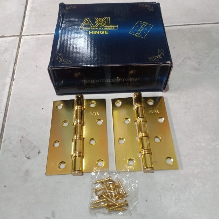 Engsel Tebal 4 Inch Pintu (Kuning/Gold)
