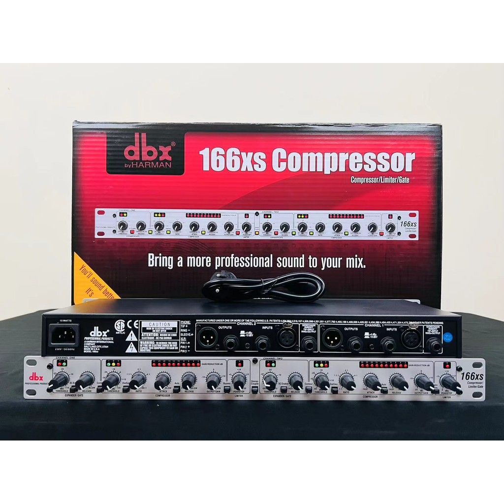 COMPRESSOR LIMITER DBX 166XS  / DBX 166 SX / DBX 166xs  /  DBX 166 xs