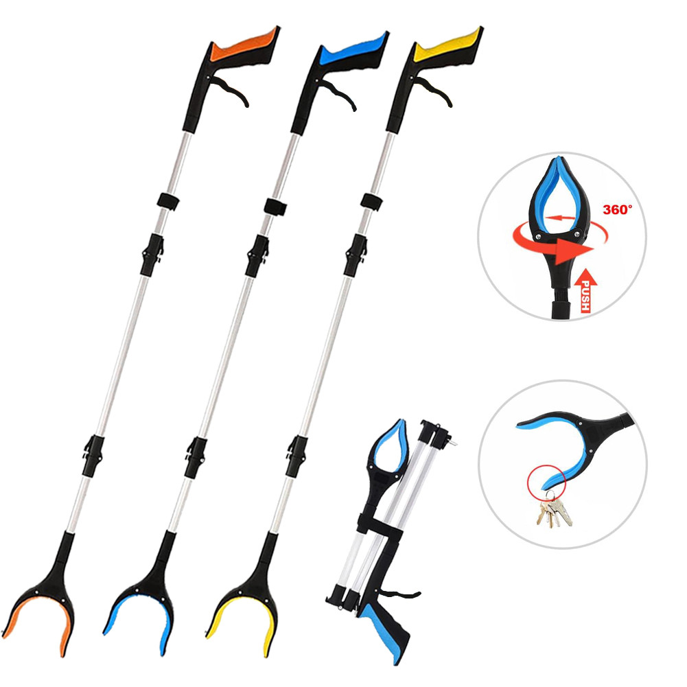 Reacher Grabber Tool, 43" Extra Long Grabbers for Elderly, Lightweight Handy Trash Claw Grabber with