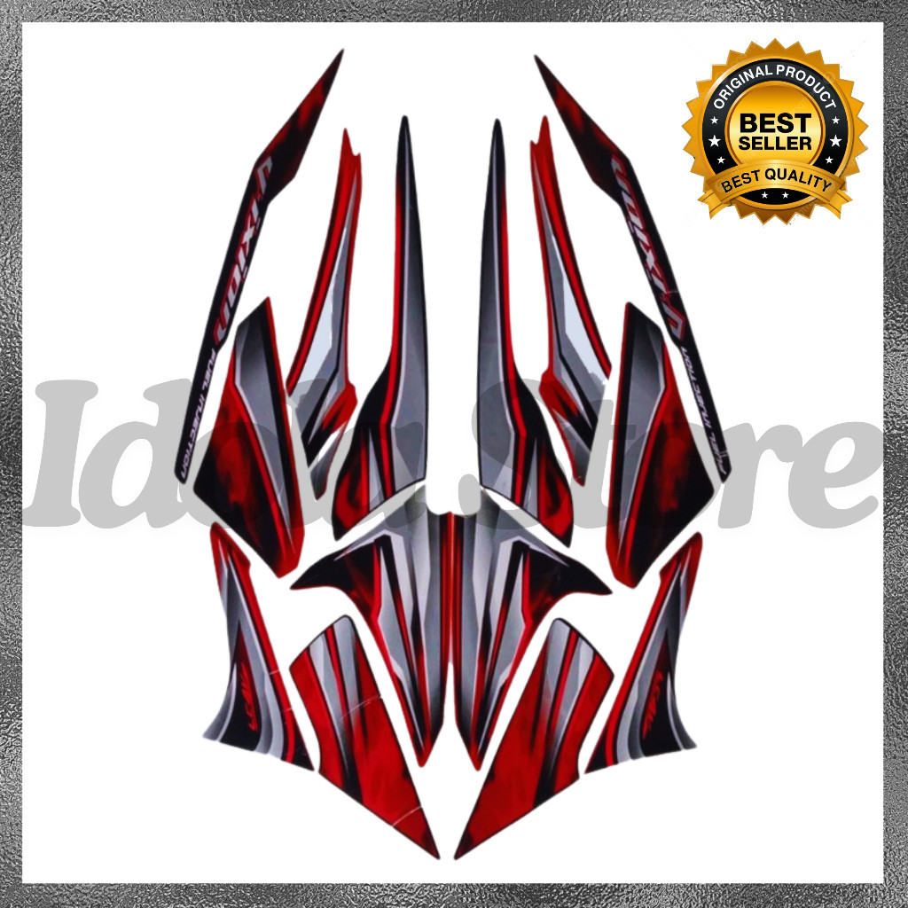 Stiker Striping Yamaha Vixion Old 2012 Merah Putih Striping Standar Yamaha Vixion Old 2012 Standar