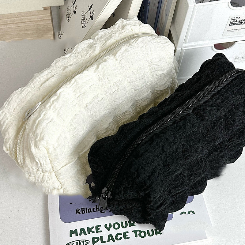 

Cute Puffs Pencil Case Bag For Girls Boys Kawaii Stationery Bag Pen Pouch Box Large Capacity Student Back To School Supplies