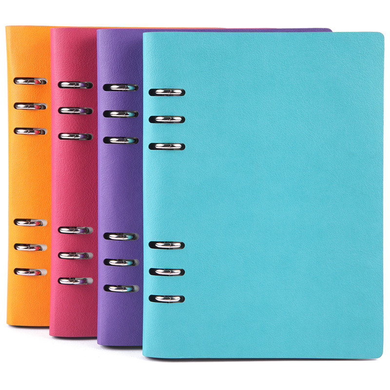 

Creative Stationery A5 Notebook Soft Leather Customization Removable Binder Office Supplies Diary Korean Stationery