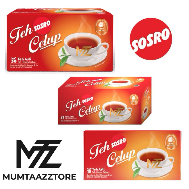 ️YERAH GROSIR GUNUNG SLAMAT TEH CELUP SOSRO ISI 15 25 30