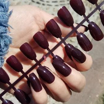 Richmart 24 kuku palsu/kuku buram/kuku palsu akrilik kuku palsu Glossy frosted fake nails/False nail