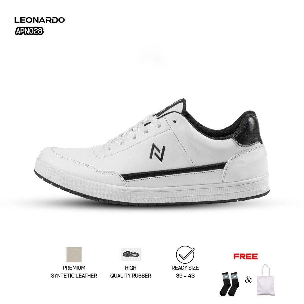 Mugtiva79 Footwear - Sepatu Sneaker Leonardo White