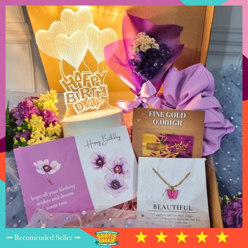 

Hampers kekinian unik viral murah ulangtahun natal tahun baru merry christmas / Kado Tema Ungu / Hadiah Ulang Tahun / Hampers Purple Giftbox