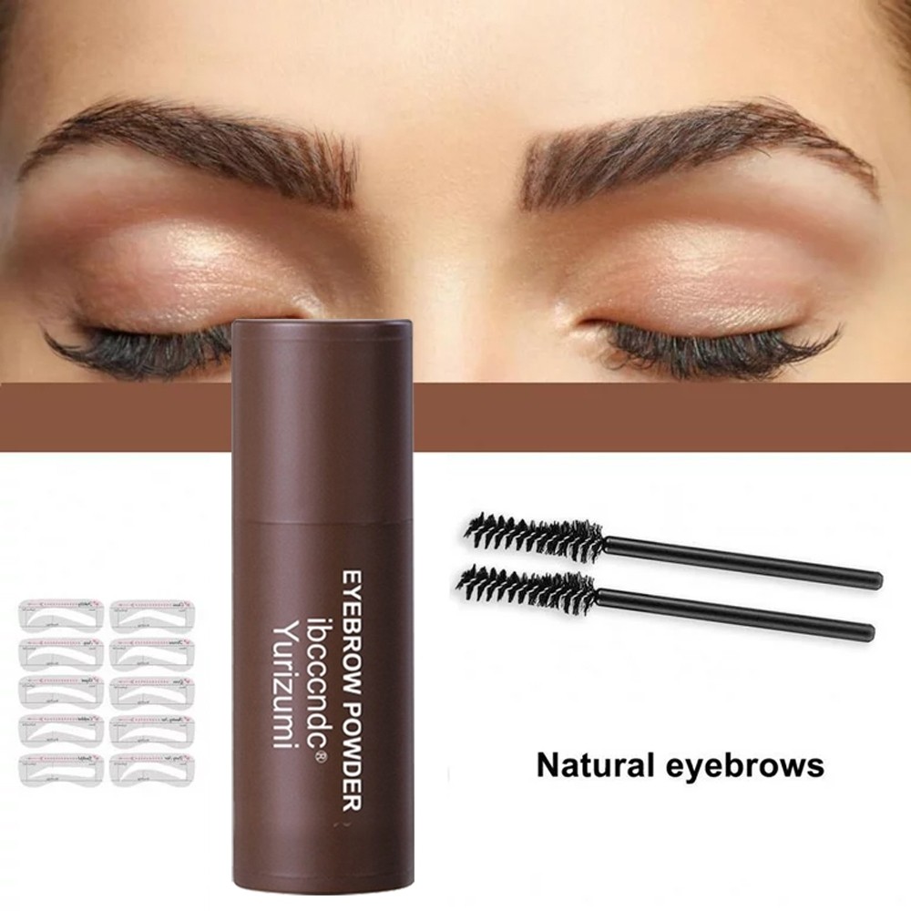 Bonus Cetakan Alis Tempel Ibcccndc Yurizumi Eyebrow Powder Stempel Alis Instan Waterproof - IS