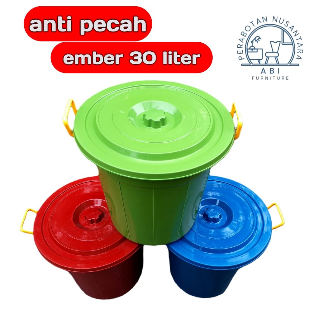 30 LITER tempat wadah air kamar mandi / wadah penyimpanan kamar mandi / ember bak mandi jumbo