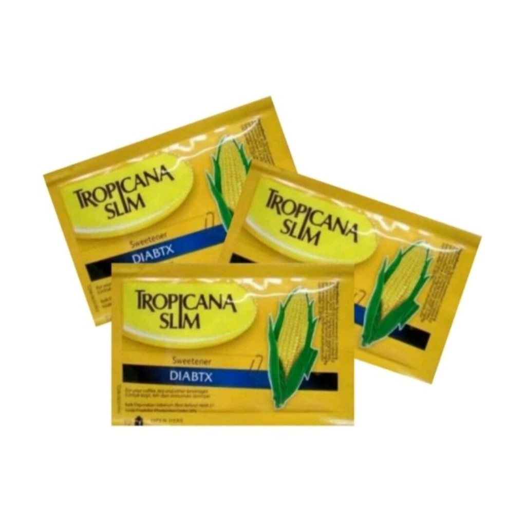 

GULA DIABETES Tropicana Slim DIABTX Ekonomis Pack Sachet 25x 50x 100x Sachet RePack Ulang Diabetix