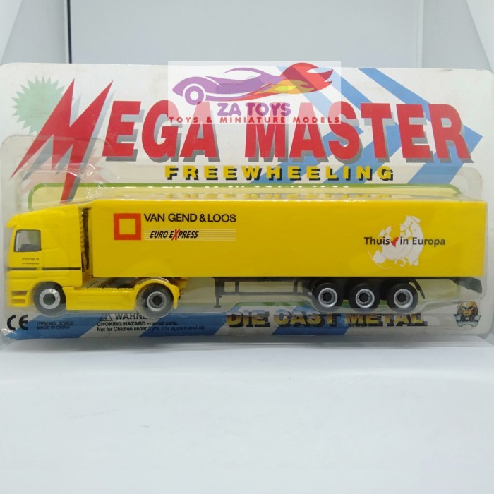 KMS99 Diecast Mercedes Benz Actross Van Gend Loos Mega Master Schuco 1:87