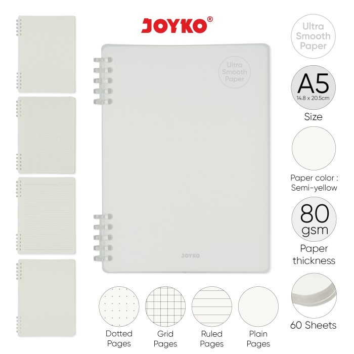 

Notebook Diary Agenda Buku Catatan Joyko NB-739 Ultra Smooth Paper A5