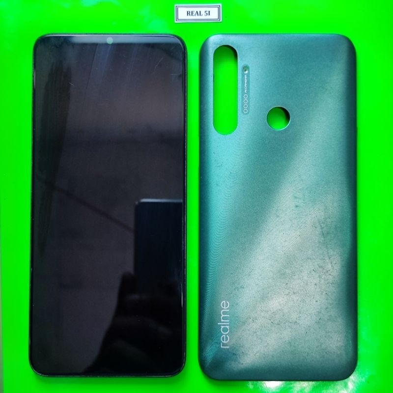 ASLI ORIGINAL COPOTAN LCD FULLSET PLUS FRAME BAZEL BACKDOOR REALME 5I REALME 5 ORIGINAL COPOTAN