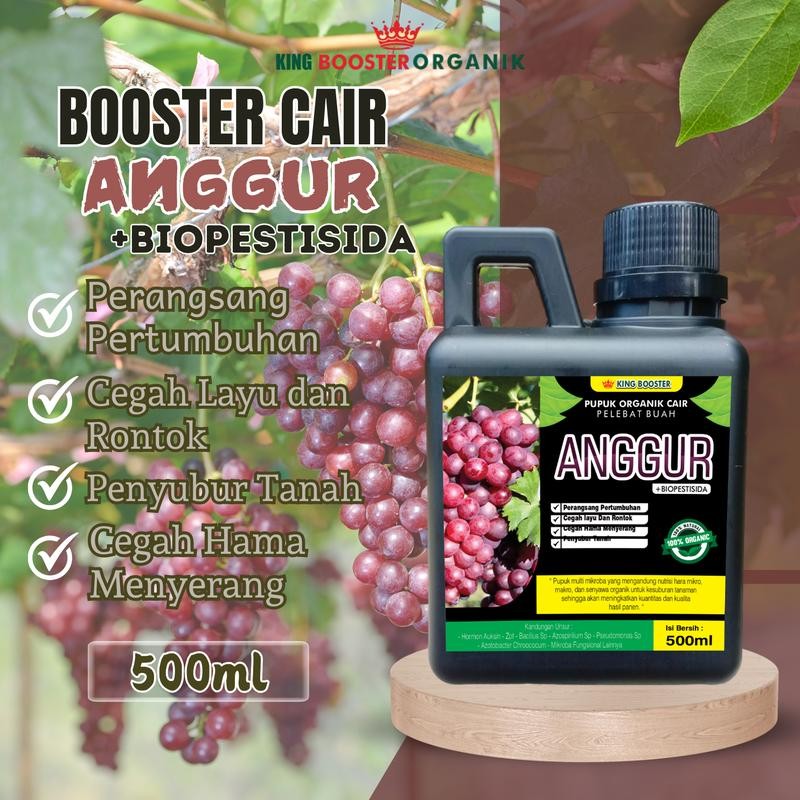 Pupuk Buah Anggur Kemasan 500ml | Pupuk Organik Cair Anggur | Pupuk Anggur