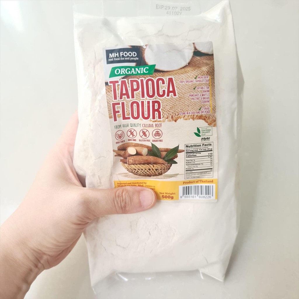MH Food - Organic Tapioca Flour 500g / Tepung Tapioka Organik ( GMO & Gluten Free )