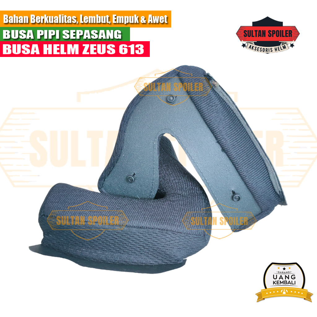 Busa Helm Zeus 613 613c Zs  613 Modular Busa Pipi Cheek Pad Wings Custom Size S M L