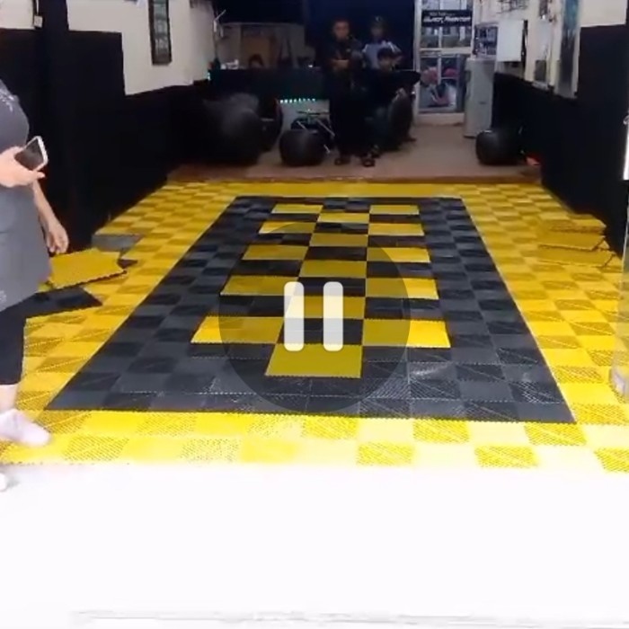 Modular Floor Lantai Workshop Detailing - Kuning