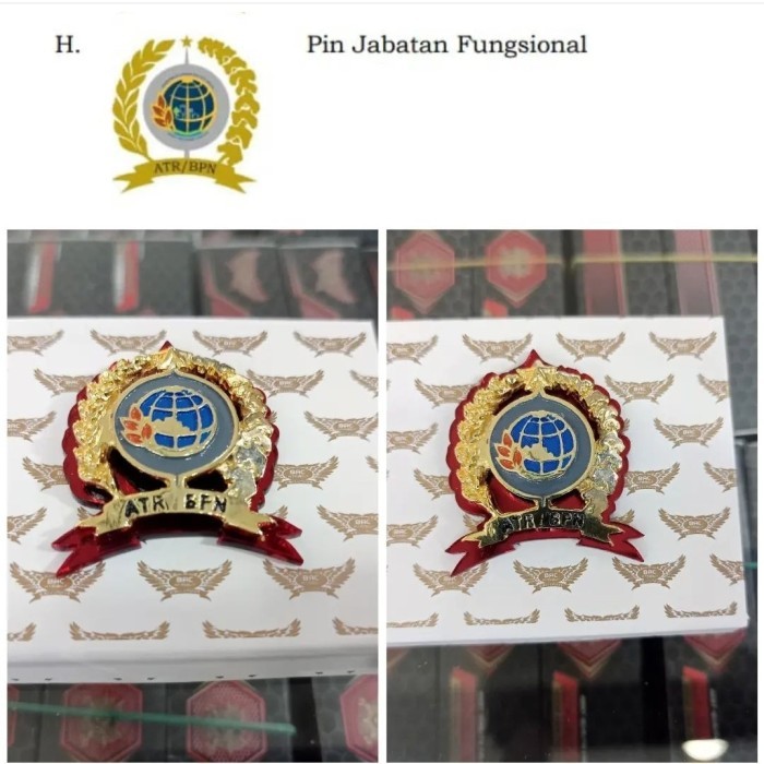 

Pin ATR / BPN Jabatan Fungsional Exclusive Best Quality Premium