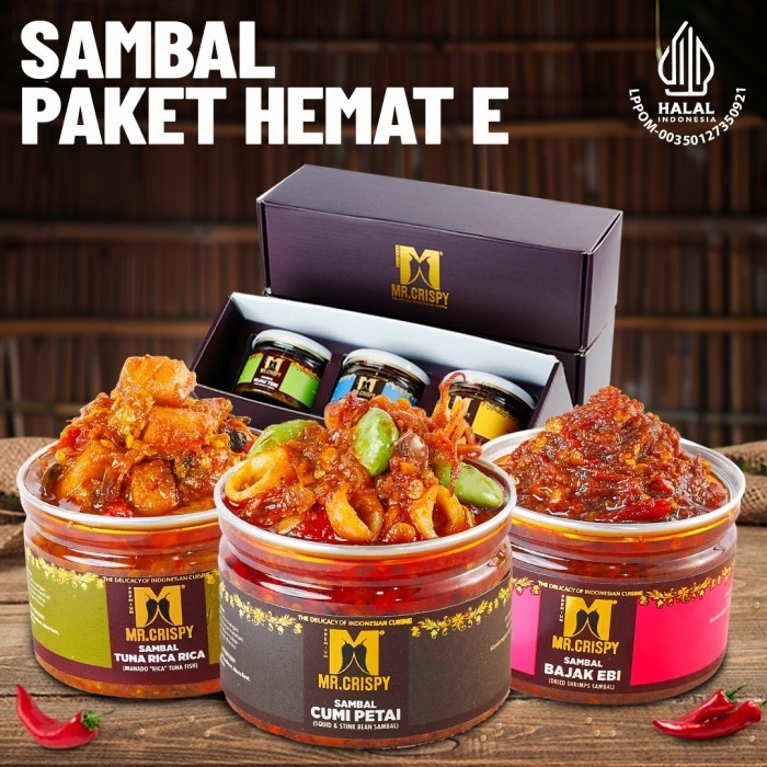 

New[Promo] PAKET SAMBEL HEMAT E MR.CRISPY(KOTAK HMPERS)