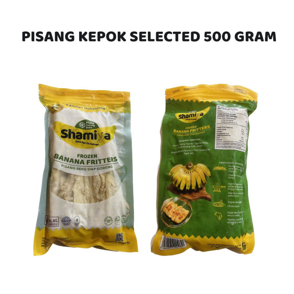

SHAMIYA Pisang Kepok Selected Siap Goreng Beku 500gr - Sehat