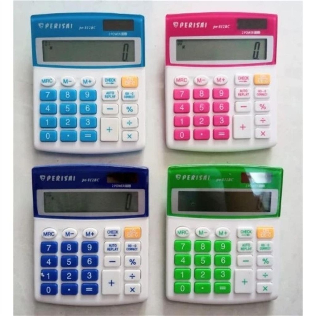 

(Perisai 812BC) Kalkulator Calculator Elektronik Electronic Dagang Sekolah 12 digit