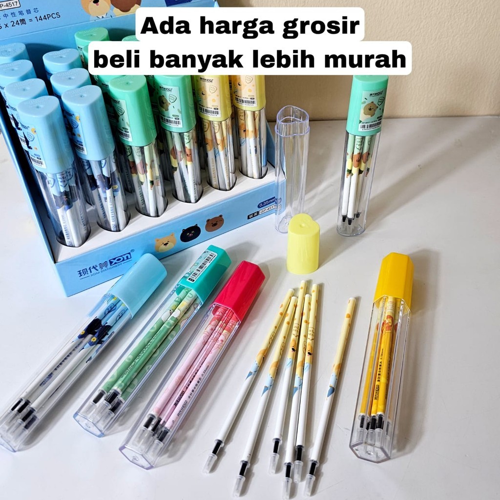 GG Refill Bolpen Gel Fancy Tabung isi 6pc/Isi Pen Jel/Isi Balpen/Refill Pulpen/Refill Ballpoint