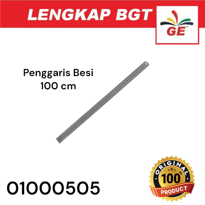 

Ruler / Penggaris Panjang Besi 100cm 1 Meter - 01000505