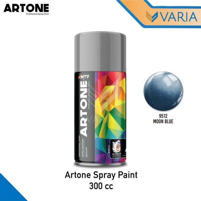 Artone Spray Paint 300 cc Moon Blue 9512 Biru Metalik Cat Semprot Pylox Pilox