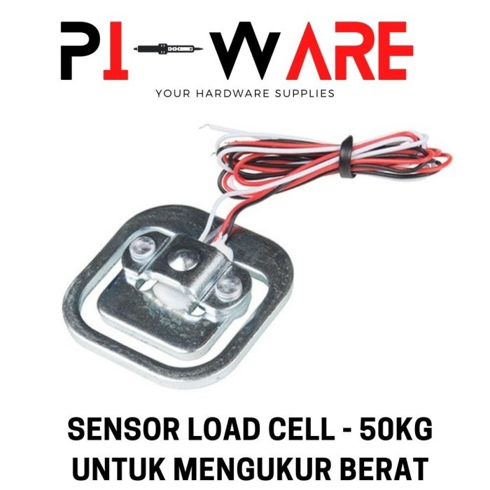 Sensor Berat Load Cell 50kg Half Bridge Weight Timbangan Badan 50 KG