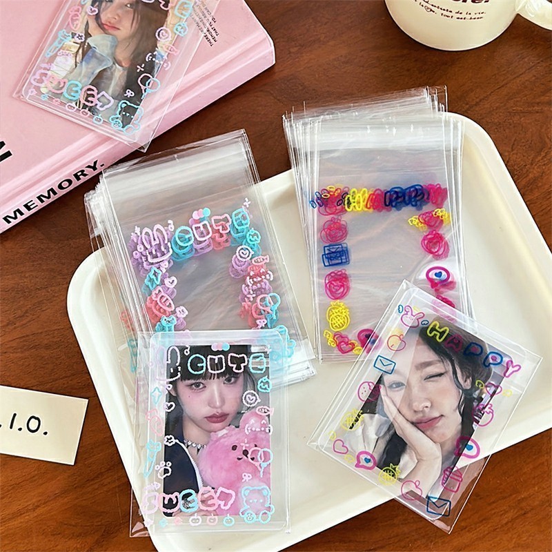 

Ins Self Sealing Bag Tas Kemasan Polaroid Gaya Ins Angel Rabbit Tas Kemasan Kartu Kecil Tas Segel Otomatis smartnests