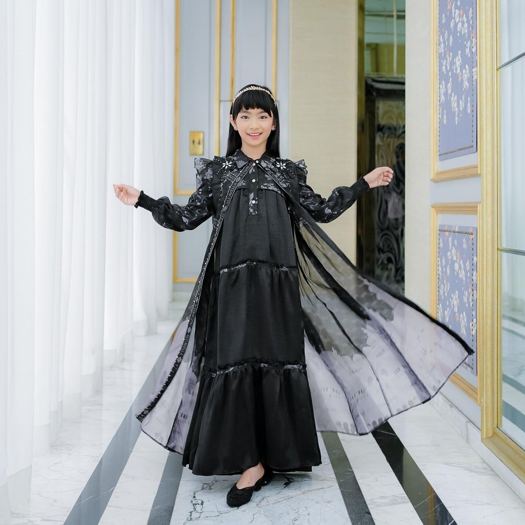 Maheera Kids Dress Series - Alcavella | Baju Dress Gamis Anak Perempuan Muslim Premium Elegan