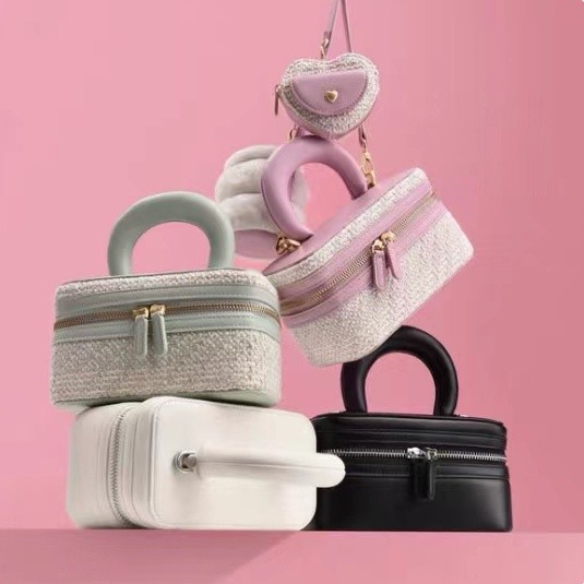 PEDRO Three in One Crossbody Bag for Women's Patchwork Tweed Mini One Shoulder Handheld Box Bag