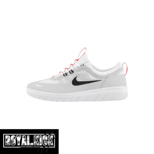 Sepatu  Nike SB Nyjah Free 2 Neutral Grey White Red Black  100% Original