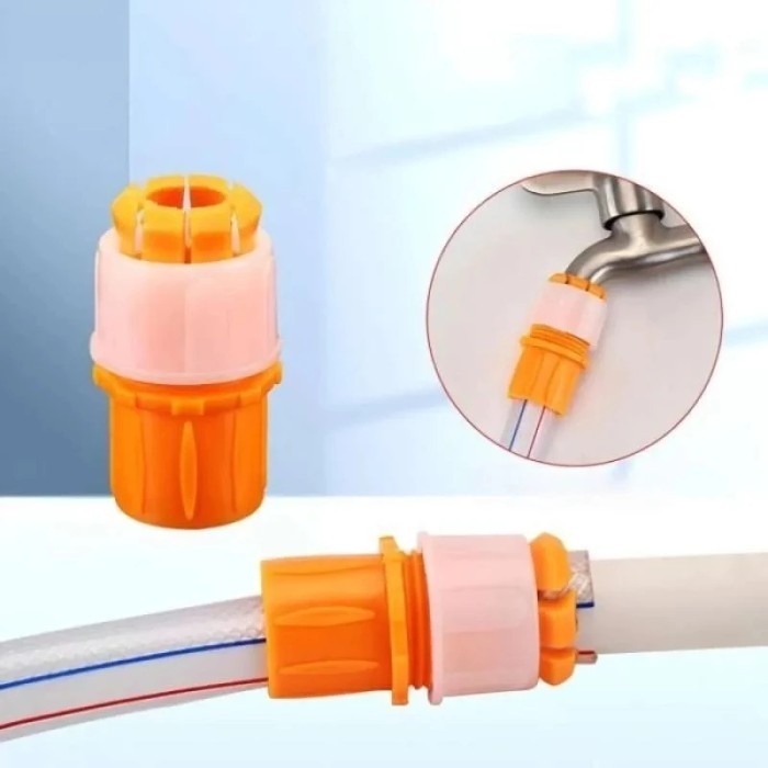 Konektor Adaptor Kepala Selang Sambungan Keran Kran Air Flexible Dapur Kamar Mandi Fleksibel Hose Connector Konektor Kran Drat Selang 3/8 1/2 5/8 3/4 inch