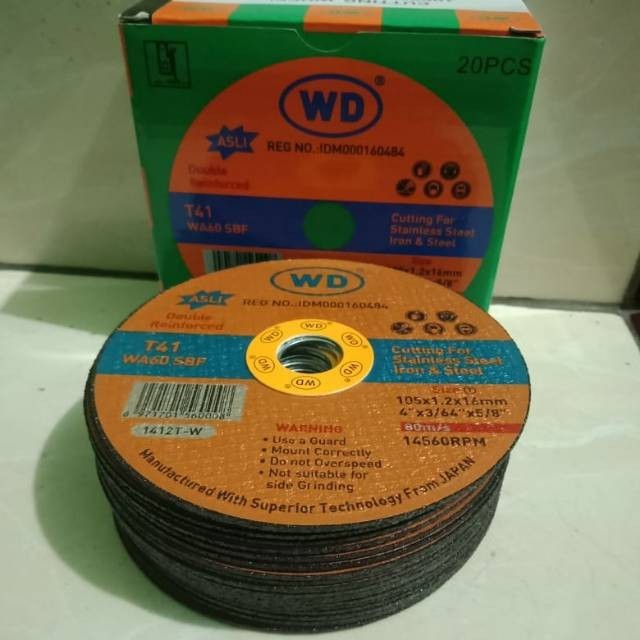 Cuci Gudang 1box Batu Gurinda Potong WD Per Kotak Isi 20 Pcs